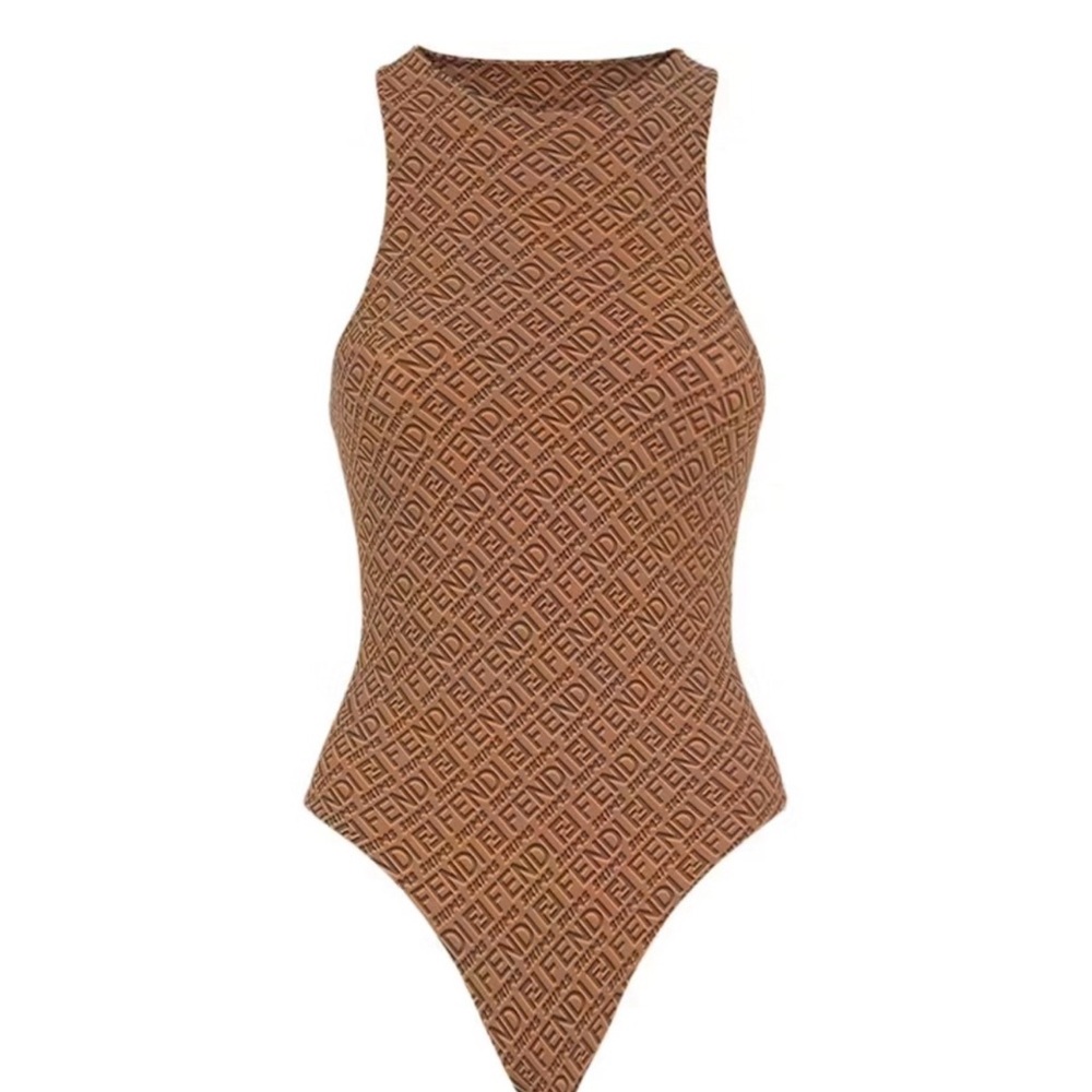 FENDI X SKIMS High Neck Bodysuit in California Size Medium